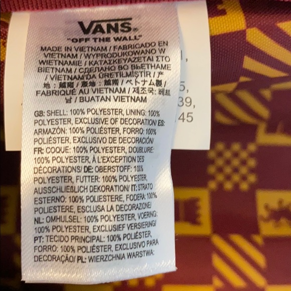 VANS & Harry Potter Gryffindor Old Skool Backpack - Picture 8 of 9